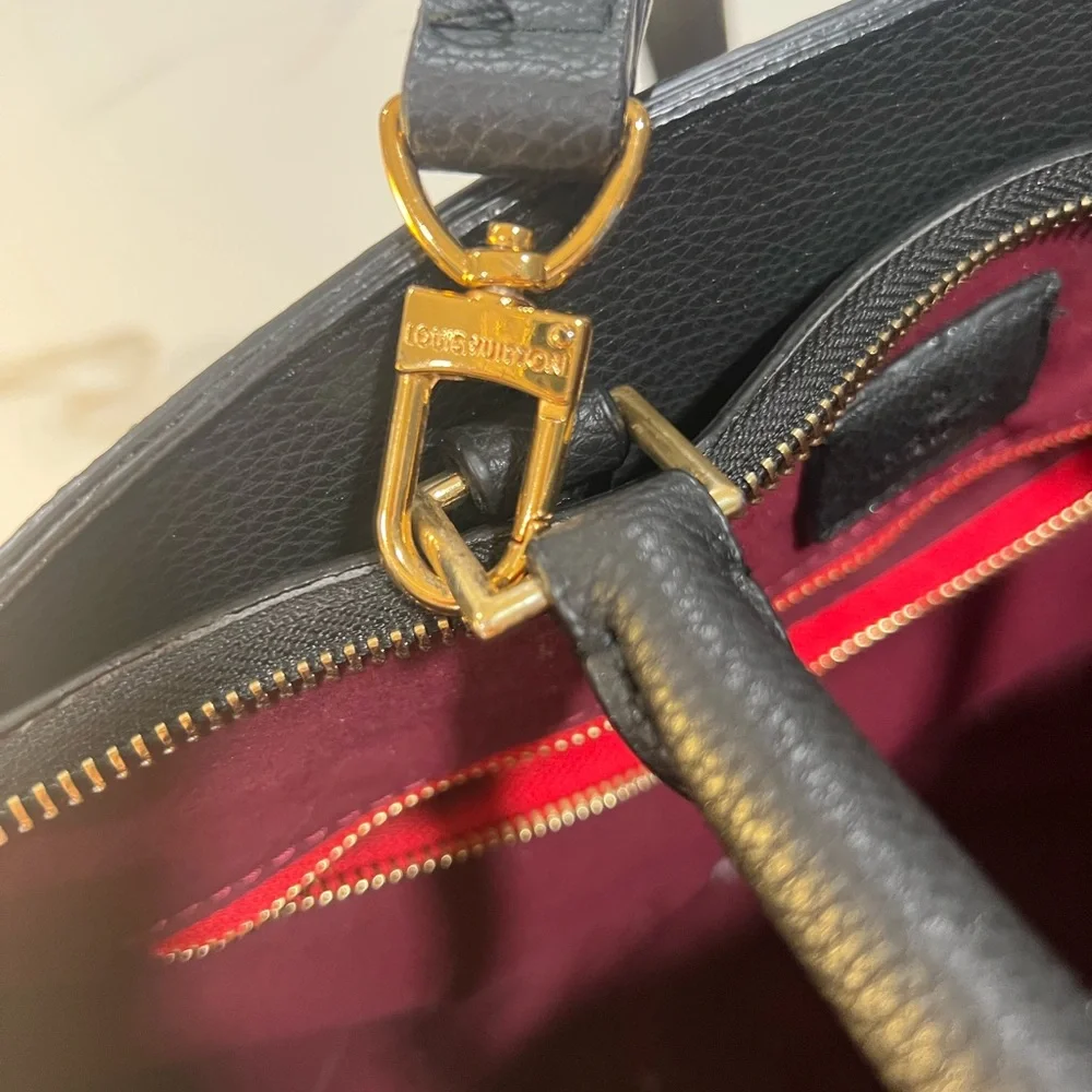 Purse Louis Vuitton Black and Cream - Picture 10 of 10